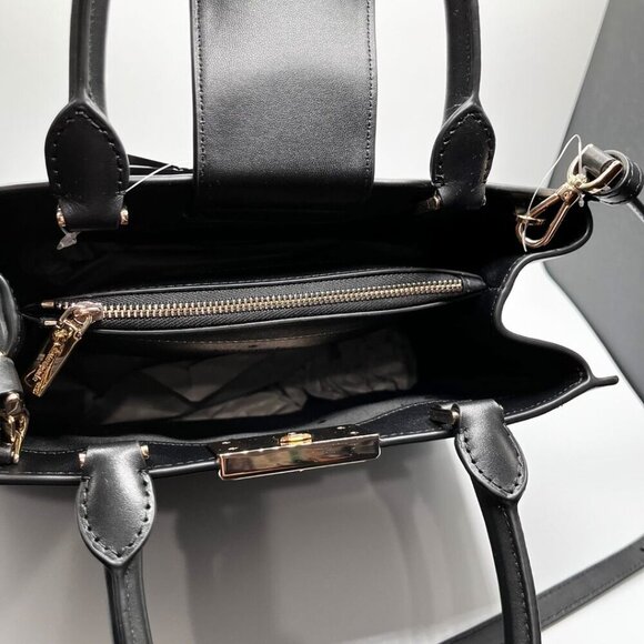 NWT KATE SPADE REEGAN SMOOTH LEATHER SATCHEL BAG IN BLACK - 0S - Picture 13 of 13